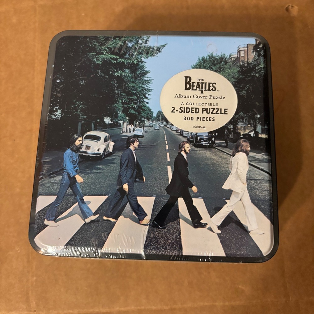The Beatles Abbey Road 2-Sided 300 Piece Jigsaw Puzzle in Collectible Tin 49285